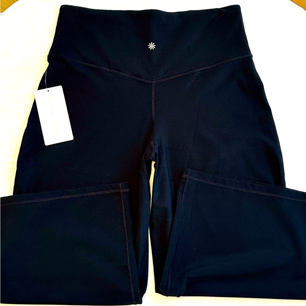 🌸Athleta Elation Wide Crop Work-out Pant, Size Large Petite, Black (NWT) - Picture 5 of 7